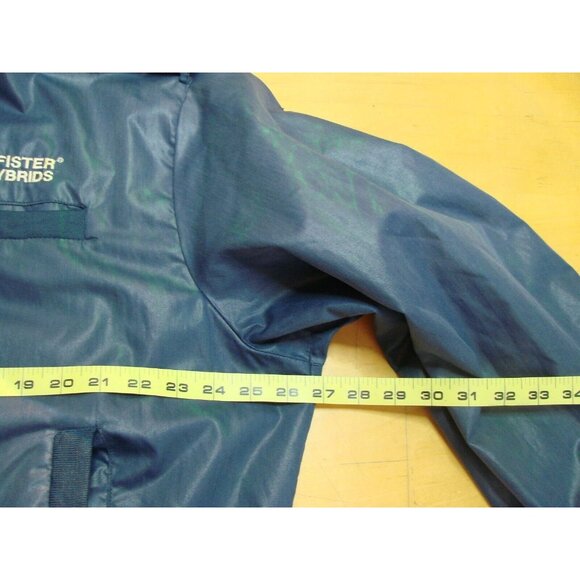 Mens XL King Louie Pro Fit Bomber Jacket PFISTER HYBRIDS Logo Full Zip USA Vtg - Picture 9 of 14